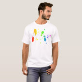Regenboogverfsplaat T-shirt (Voorkant volledig)