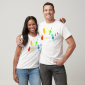 Regenboogverfsplaat T-shirt (Unisex)