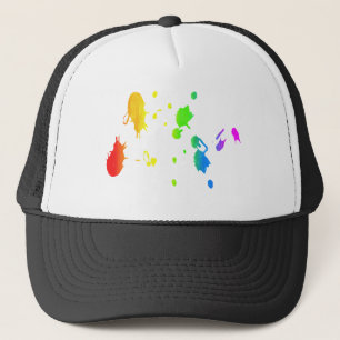 Regenboogverfsplaat Trucker Pet