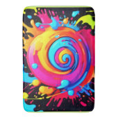 regenboogverfsplash badmat (Voorkant Verticaal)