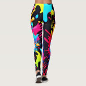 regenboogverfsplash leggings (Achterkant)