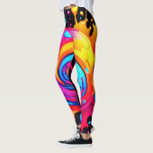 regenboogverfsplash leggings (Links)