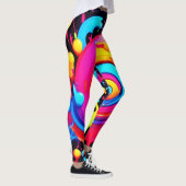 regenboogverfsplash leggings (Rechts)
