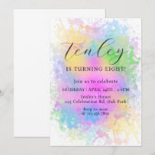 Regenboogverjaardag, , Waterverf, Regenboogfeest, Kaart (Voorkant / Achterkant)