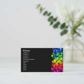 Regenboogverlichting Visitekaartje (Staand voorkant)