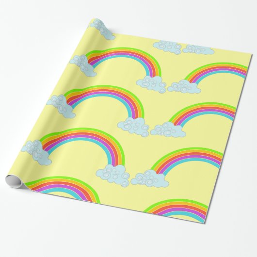 regenboogverlooppapier cadeaupapier (Uitgerold)