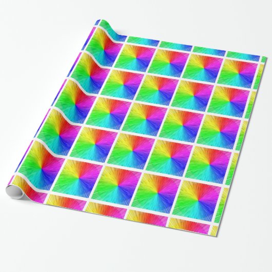 Regenboogverlooppapier Cadeaupapier (Uitgerold)