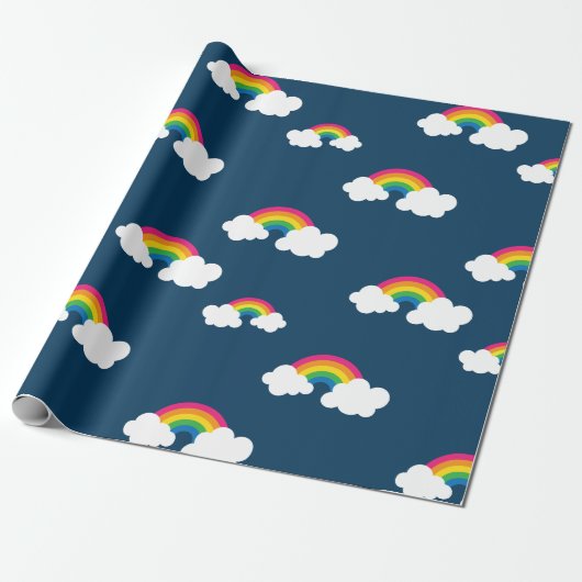 Regenboogverlooppapier Cadeaupapier (Uitgerold)
