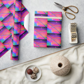 Regenboogverlooppapier Cadeaupapier