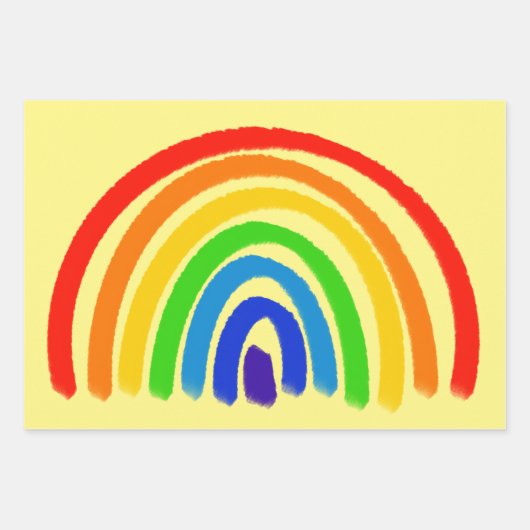 Regenboogverlooppapier Inpakpapier Vel (Voorkant)