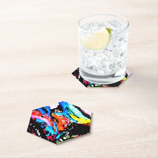 Regenboogvermengd Kartonnen Onderzetters (Insitu)