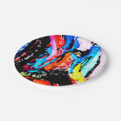 Regenboogvermengd Papieren Bordje (Gekanteld)