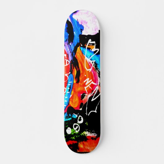 Regenboogvermengd Persoonlijk Skateboard (Voorkant)