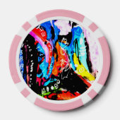 Regenboogvermengd Poker Chips (Achterkant)