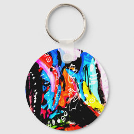 Regenboogvermengd Sleutelhanger