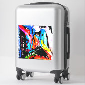 Regenboogvermengd Sticker (Koffer)