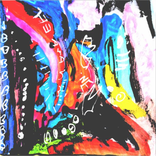 Regenboogvermengd Sticker (Voorkant)