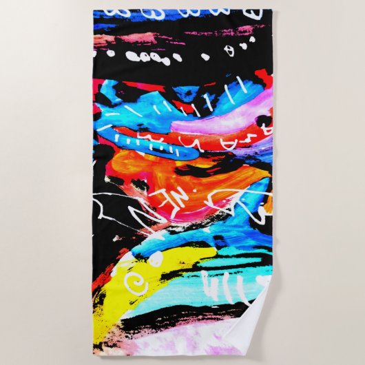 Regenboogvermengd Strandlaken (Voorkant)