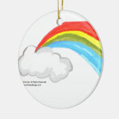 Regenboogversiering Keramisch Ornament (Links)