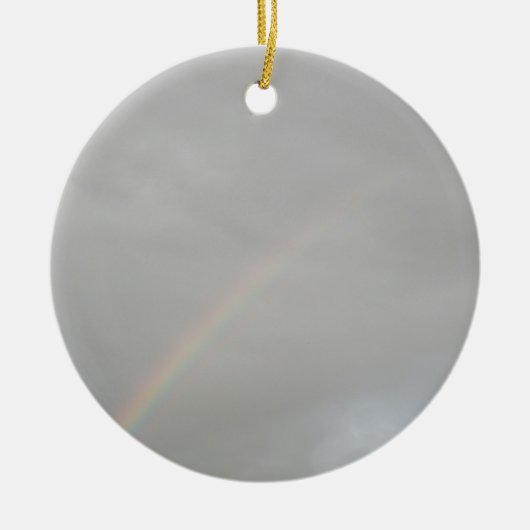 Regenboogversiering Keramisch Ornament (Voorkant)