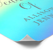 Regenboogvervaging - Persoonlijk huwelijk - Welko Poster (Hoek)