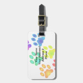 Regenboogverven Bagagelabel (Voorkant verticaal)