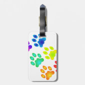 Regenboogverven Bagagelabel (Achterkant verticaal)