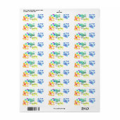 Regenboogverven Etiket (Full Sheet)