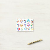 Regenboogverven Post-it® Notes (Op bureau)