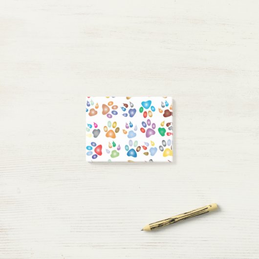 Regenboogverven Post-it® Notes (Op bureau)