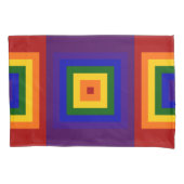 Regenboogviares Geometrisch patroon Kussensloop (Voorkant)