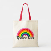 Regenboogvibes Tote Bag (Achterkant)