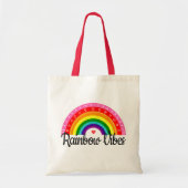 Regenboogvibes Tote Bag (Voorkant)