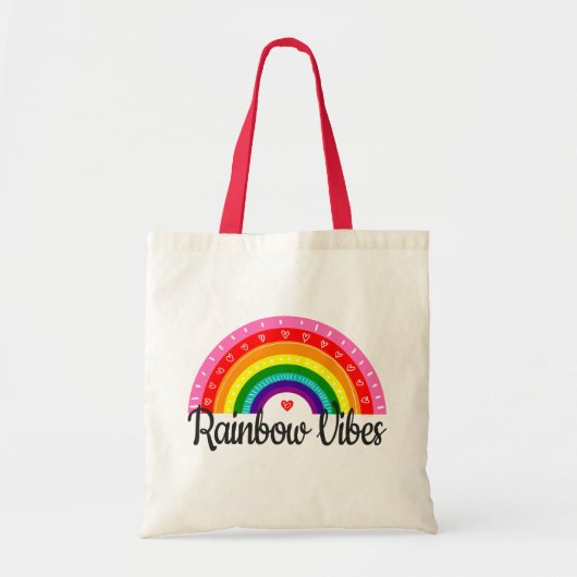 Regenboogvibes Tote Bag (Voorkant)
