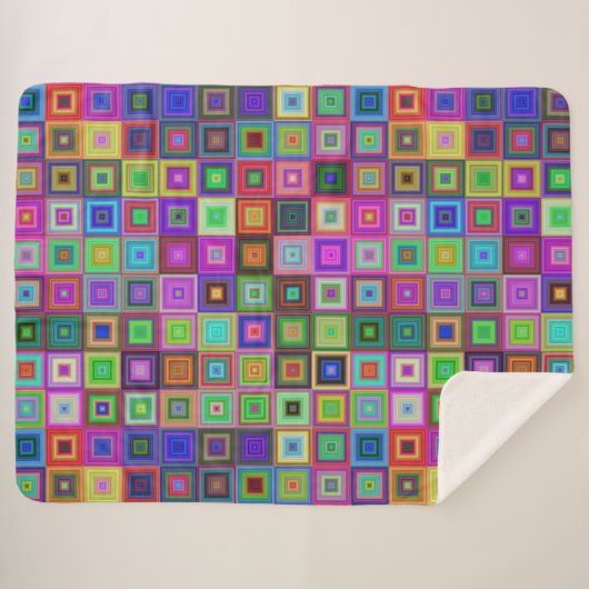 regenboogvierdeken sherpa deken (Voorkant (horizontaal))