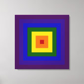 Regenboogvierkant Canvas Afdruk (Voorkant)