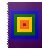 Regenboogvierkant Notitieboek (Voorkant)