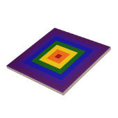 Regenboogvierkant Tegeltje (Zijkant)