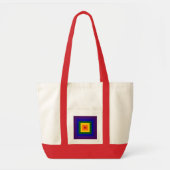 Regenboogvierkant Tote Bag (Voorkant)