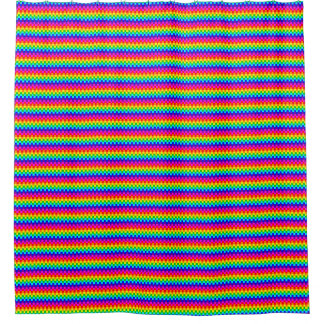 Regenboogvierkanten Douchegordijn