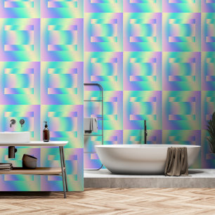 Regenboogvierkanten herhalen behang