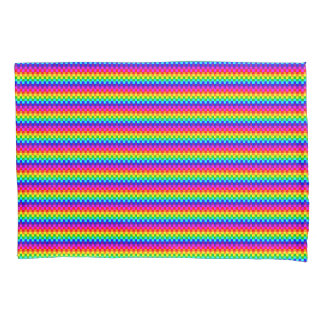 Regenboogvierkanten Kussensloop