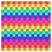 Regenboogvierkanten Stof (Swatch)