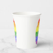 Regenboogvingerafdruk Papieren Bekers (Rechts)