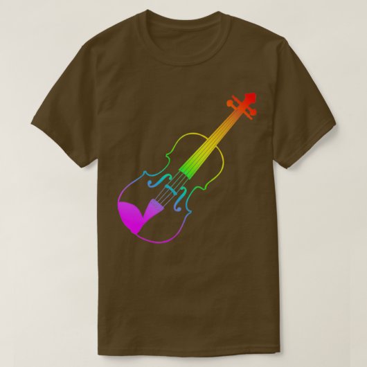 Regenboogviool 1 t-shirt (Design voorkant)