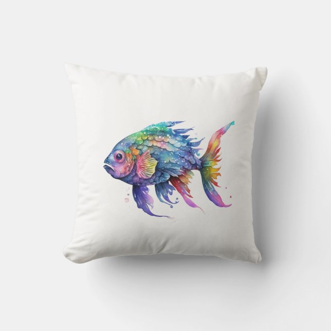 Regenboogvis 2 Klein Kussen (Voorkant)