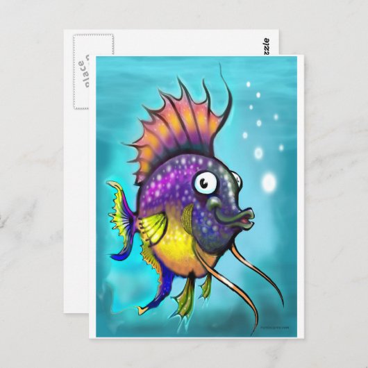 Regenboogvis Briefkaart (Voorkant / Achterkant)