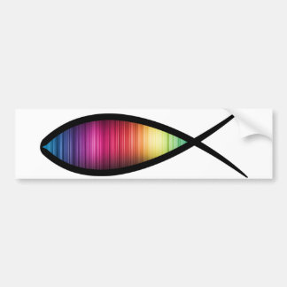 Regenboogvis Bumpersticker