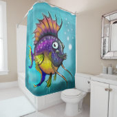 Regenboogvis Douchegordijn (In situ)