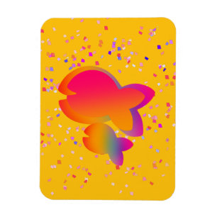 Regenboogvis geel magneet
